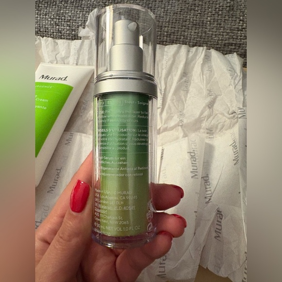 BNIB Murad Resurgence Overnight Renewal Set – Full-Size Serum & Jumbo Cleanser - Picture 11 of 16
